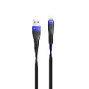 USB Cable Hoco U39 Slender iPhone 8 Black/Blue 1.2m