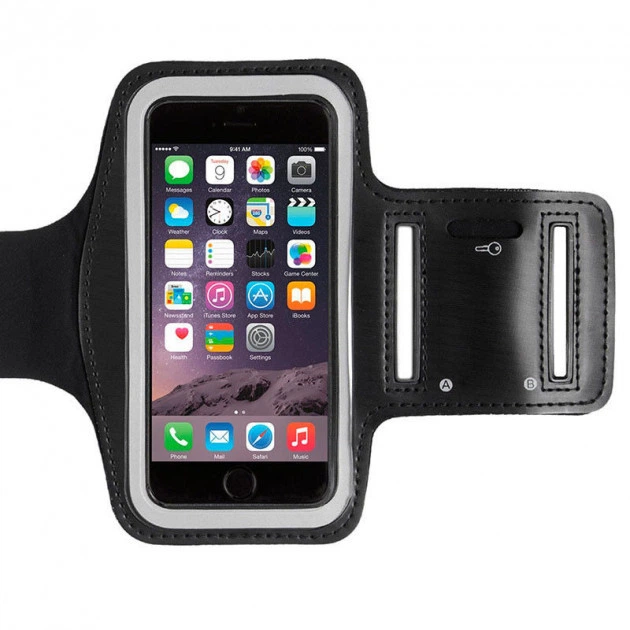 Water-repellent case-bag for phone 5.5" Black (for hand)