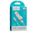Автомобільне ЗУ Hoco Z23 Grand Style + Cable (Lightning) 2.4A 2USB