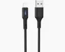 USB Cable Hoco U79 Admirable Smart Power Lightning Black 1.2m