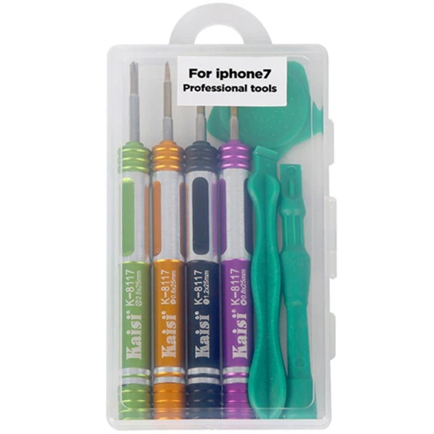 Kaisi K-8117 Screwdriver Set for iPhone (0.6Y/1.2+/0.8*/2.5+)