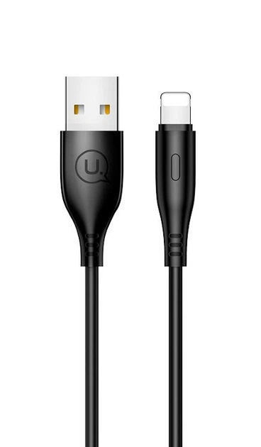 USB Cable Usams US-SJ266 Round U18 iPhone X Black 1m