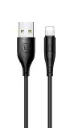 USB Cable Usams US-SJ266 Round U18 iPhone X Black 1m