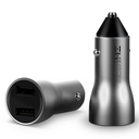 Xiaomi (OR) Car Charger (2 USB/QC 3.0) ZMI PowerCruise with Display Silver(AP621)(Car Charger)