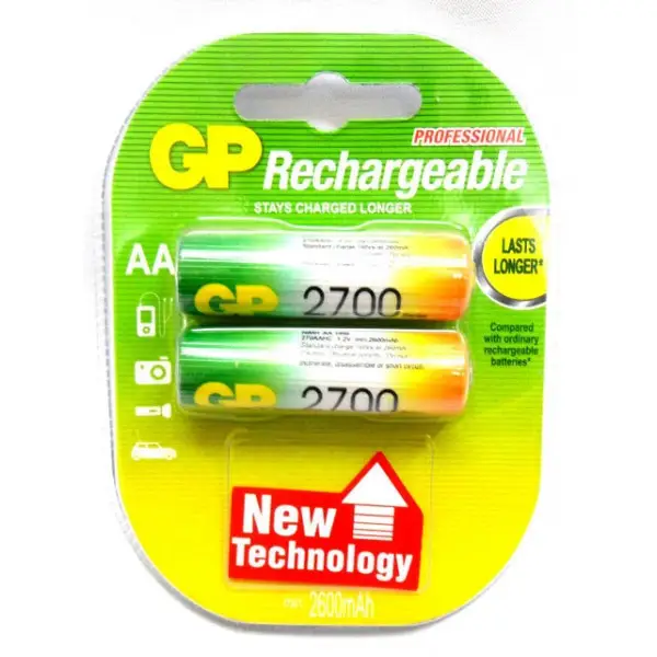 Rechargeable battery AA (R-6) GP 2700 mAh (270AAHC-UC4) (4pcs per blister)