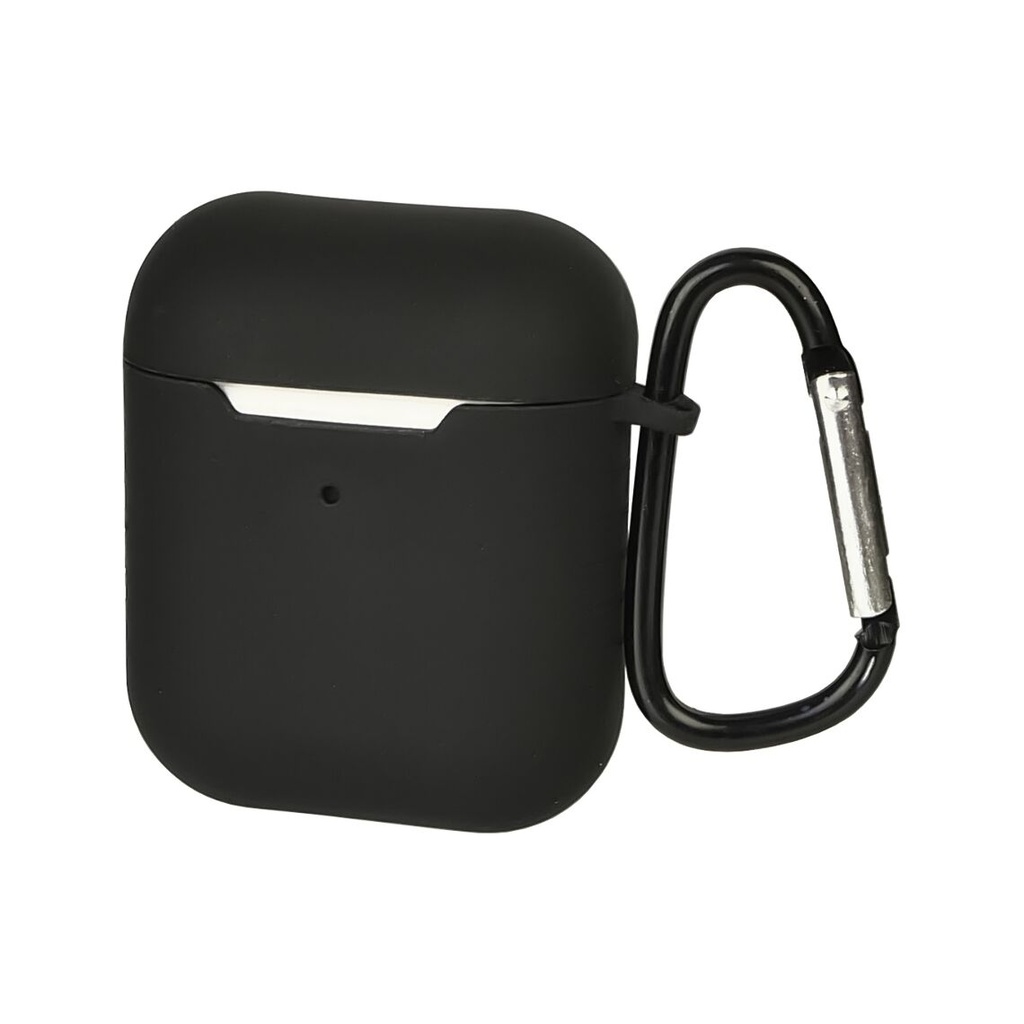 Silicone Case Slim with Carbine for AirPods 2 black