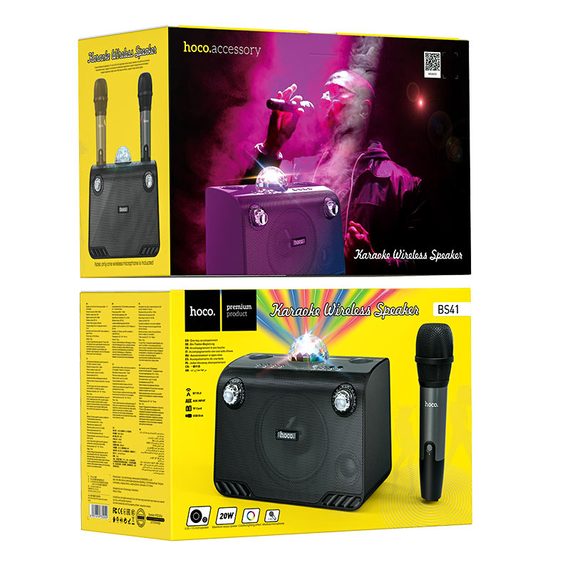 Колонка HOCO BS41 Warm Sound K Song wireless speaker \black