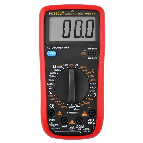 Digital multimeter VC9208A with thermocouple (current up to 20A)