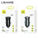 AЗУ USAMS US-CC095 C14 18W PD3.0 Fast Charging Car Charger \black