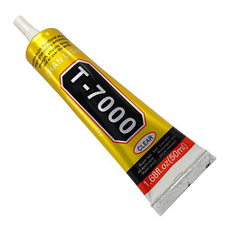 Silicone glue T-7000, black, 50ml, in a tube with a dispenser