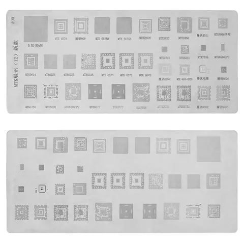 BGA stencil A90 for reballing MTK processors