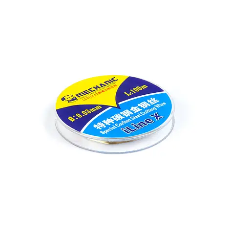 Wire for separating glass from display Mechanic iLine X, D=0.03 mm, L=100 m, (carbon)