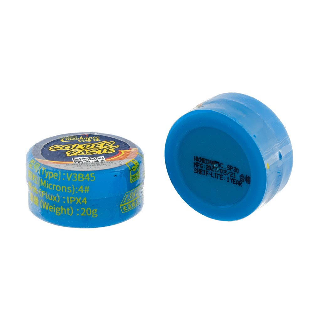 BGA paste for rolling balls Mechanic V3B45, melting point: 138°C, (20g)