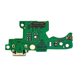 Charging connector for Nokia 3.1 on a board with microphone and components