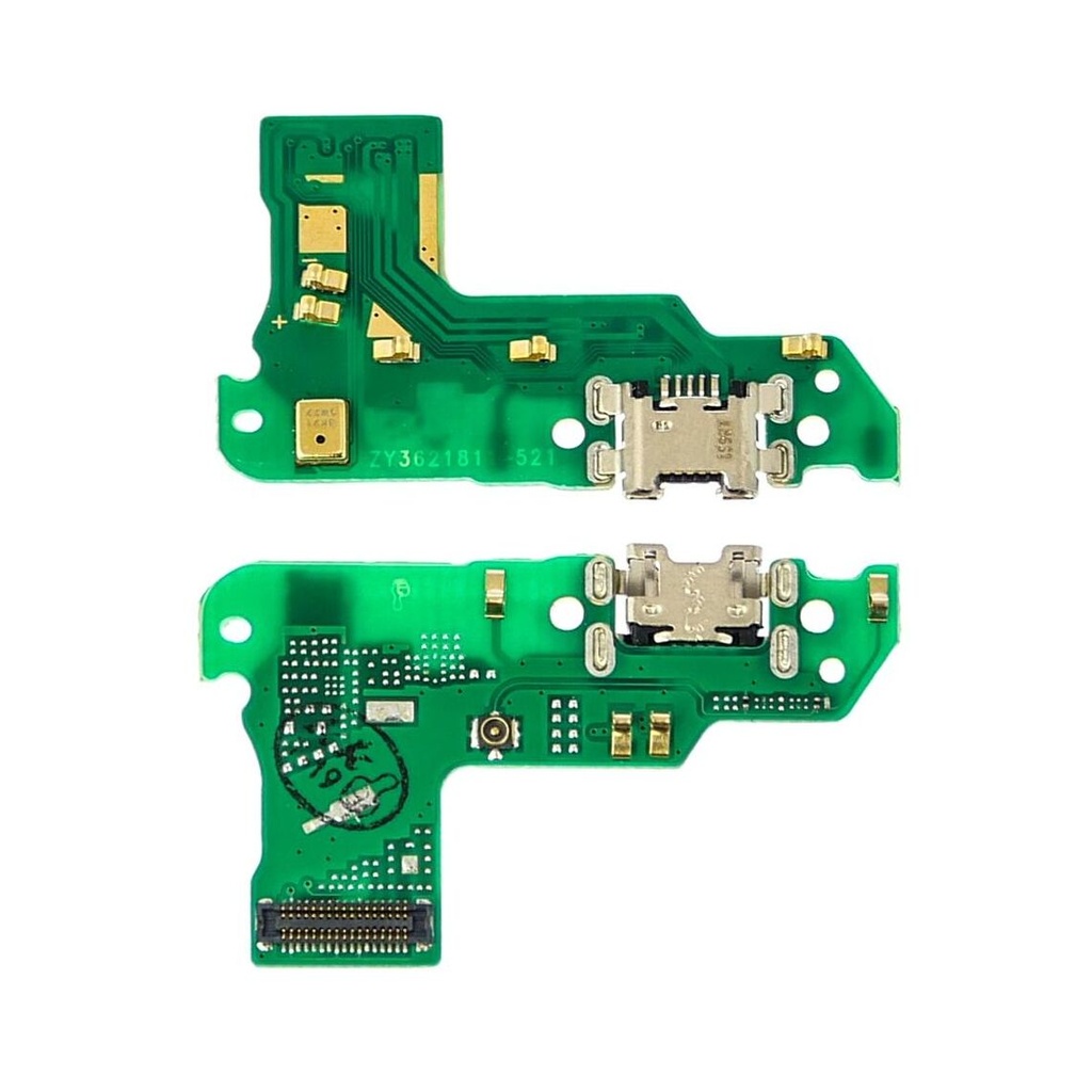 Роз'єм зарядки для Huawei Y6 (2018) (ATU-L21, ATU-L22) на платі з мікрофоном та компонентами