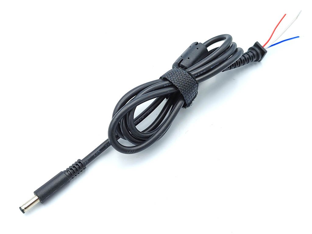 Кабель для ЗУ ноутбука Dell 4.5*3.0mm+пін 45W-90W 3 кабелі+феритовий фільтр+стяжка 