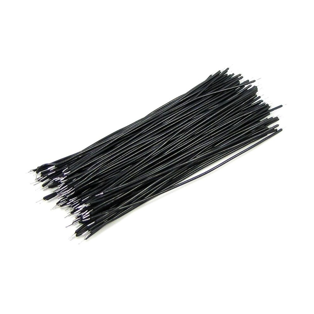 Wire <> mounting black (100 pcs)