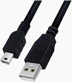 USB Cable for GPS and USB Recorders - miniUSB(V3) (1.5M) technical pack (black)