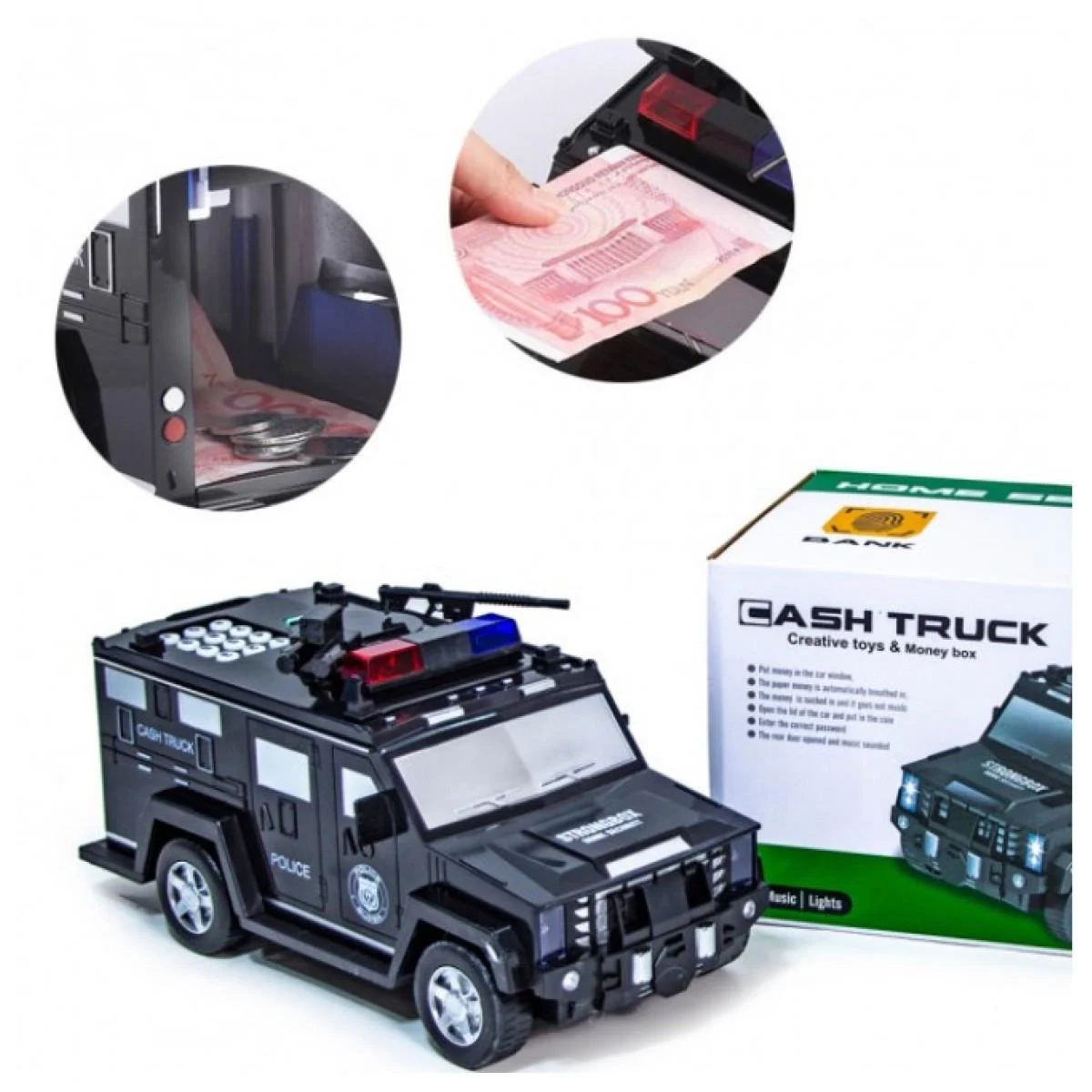 Electronic piggy bank Machine with a bill of receiver (standard)