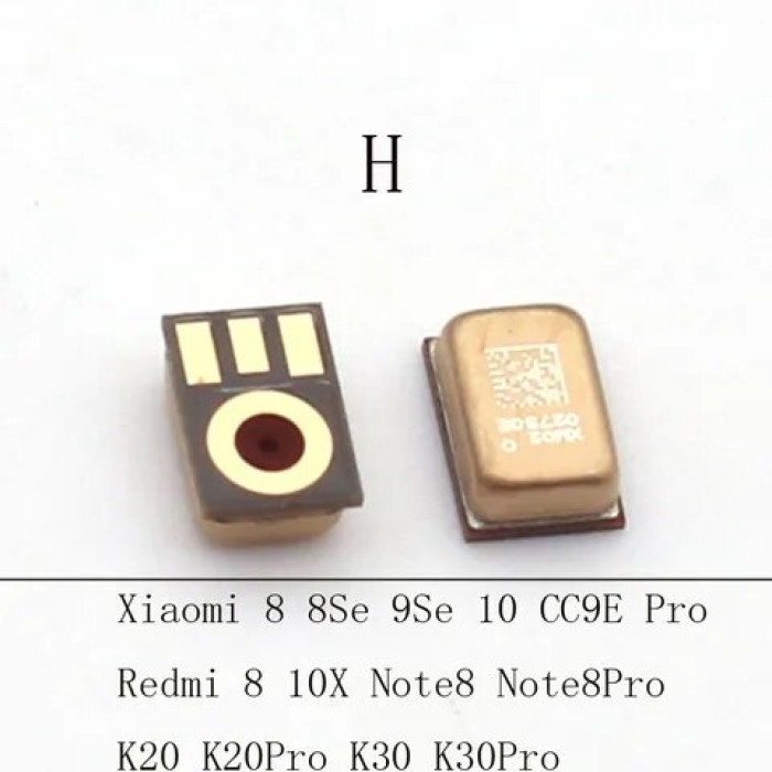 Microphone Xiaomi Redmi Note 8 Pro / Mi6 / Mi8 / Mi8 SE / Mi9 SE / Mi Mix 2 / Redmi 5 Plus