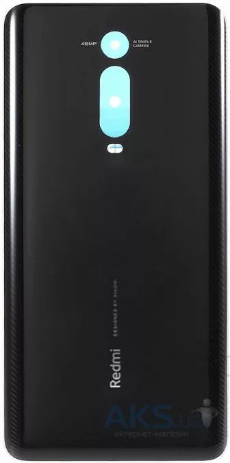 Back cover for Xiaomi Redmi K20, Redmi K20 Pro, black, Redmi logo
