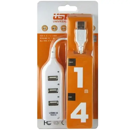 USB HUB XD4 (4 USB2.0) Black