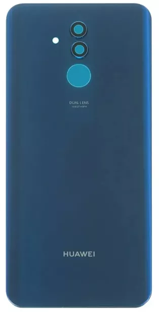 Back cover for Huawei Mate 20 lite, blue, with camera glass