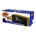 Desk clock-column WA10 black