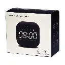 Desk clock-column WQ12 black
