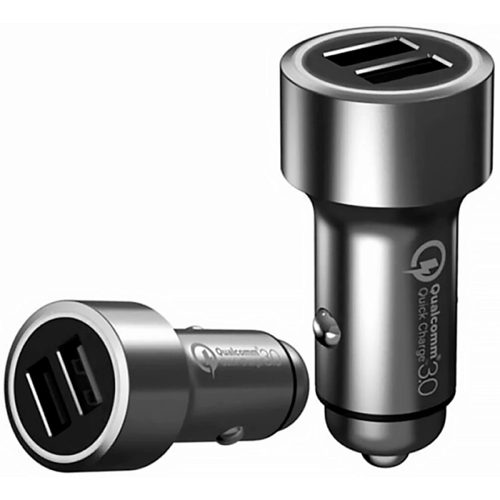 Xiaomi (or) car charger 70mai car charger 2 USB (3A/1a) Black (Midrive CC02)