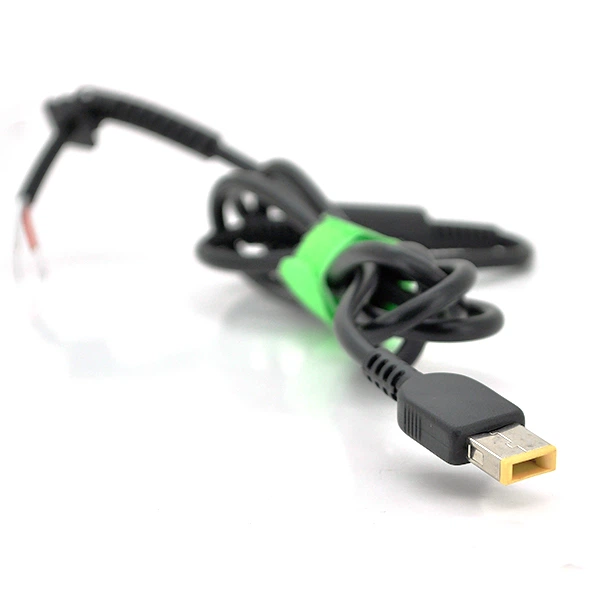 Кабель для ЗУ ноутбука Lenovo USB+пін Прямокутний 1.2m 45-90W+феритовий фільтр+стяжка 