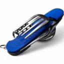 Folding travel set (multitool) 6 in 1 (spoon, fork, knife, bottle opener, corkscrew) Blue
