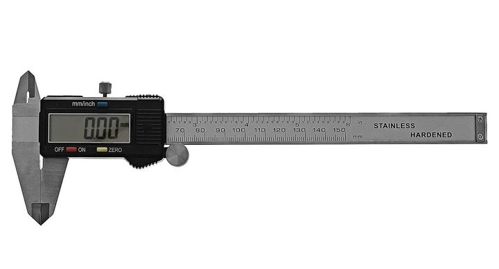 Електронний штангенциркуль Generic з LCD екраном, мікрометр в кейсі + батареї 