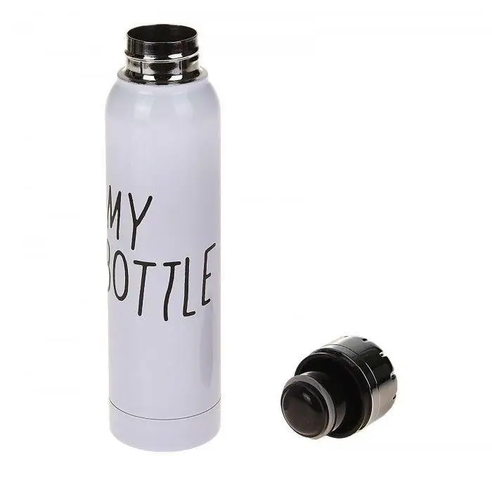 Стильний термос My Bottle 300 мл 9045 металевий (2842) Білий