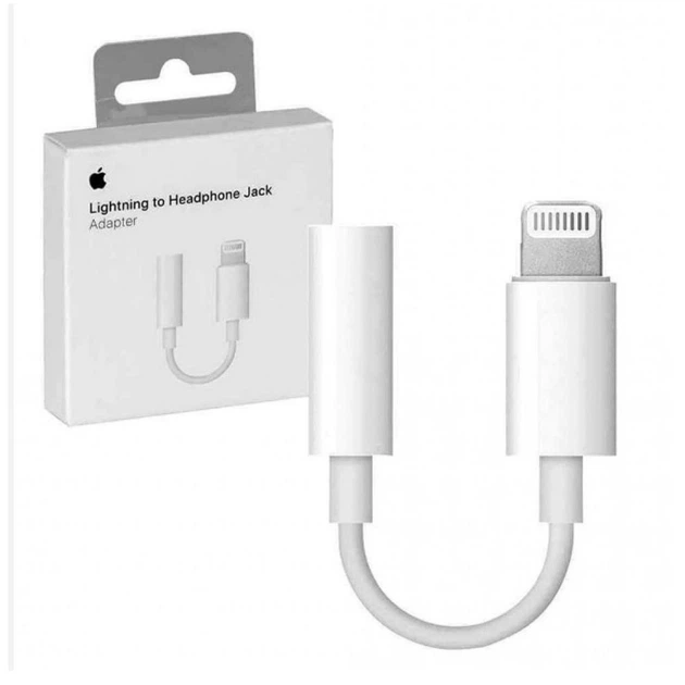 Adapter Apple Lightning -> 3.5mm Headphone Adapter-ZML (Official)(MMX62ZM/A)