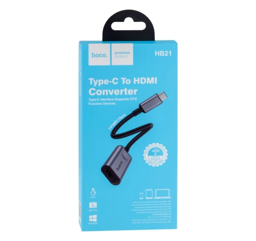 Hoco HB21 Type-C to HDMI converter (Gray)