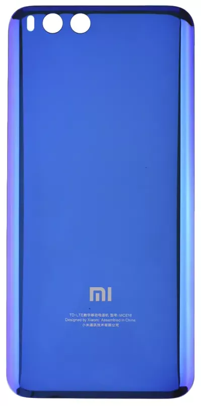 Задня панель корпусу Xiaomi Mi 6, синя, MCE16