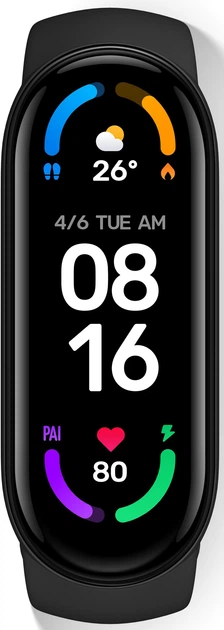 Фитнес-браслет Mi Smart Band 6 Black Global (BHR4951GL) K
