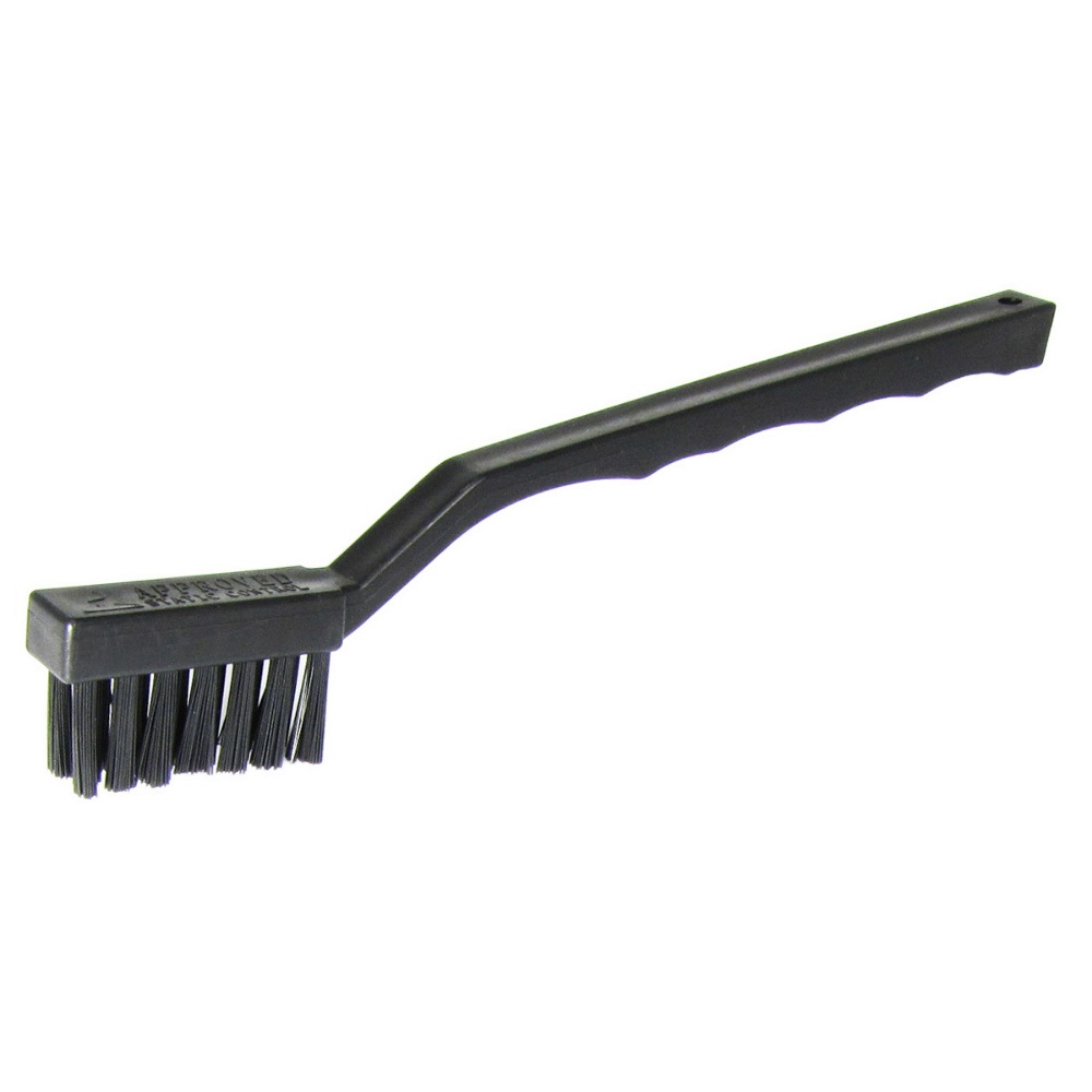 Antistatic brush BAKU black, plastic, with hard bristles
