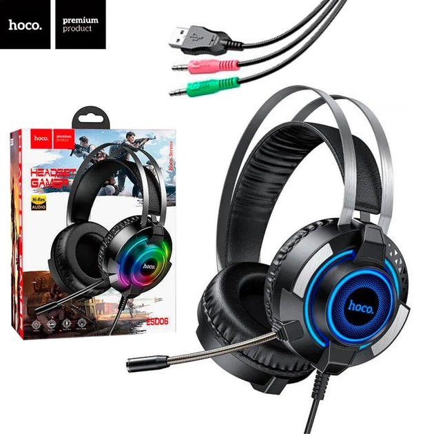 Навушники PC Hoco ESD06 (Чорний)