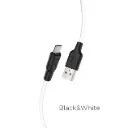 USB Cable Hoco X21 Silicone Micro 2m (Black-White)