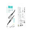 AUX cable Hoco UPA20 extension TRRS 3.5 - TRRS 3.5 (F) 2m silver