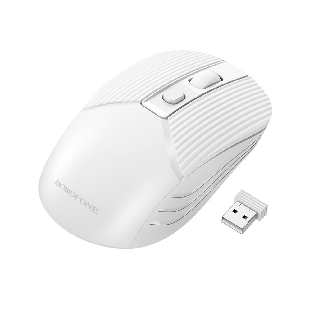 Мишка бездротова Borofone BG5 2.4G біла