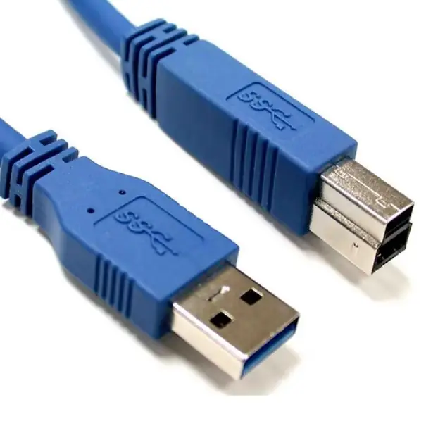 USB cable (A-B), version 3.0, 1.5m, blue