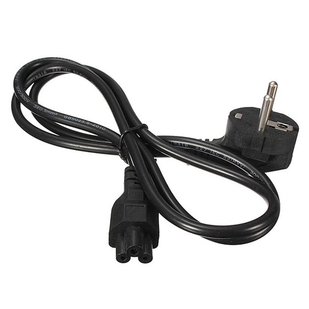 Laptop Power Cord 3*0.75 3-Pin 1.5m (Black)