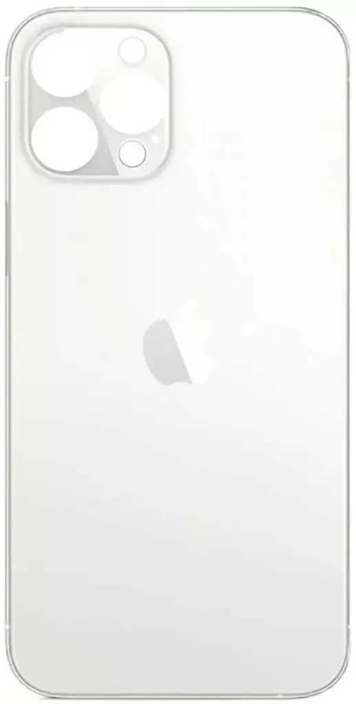 Back cover of Apple iPhone 11 Pro Max, large cutout for the camera, , White