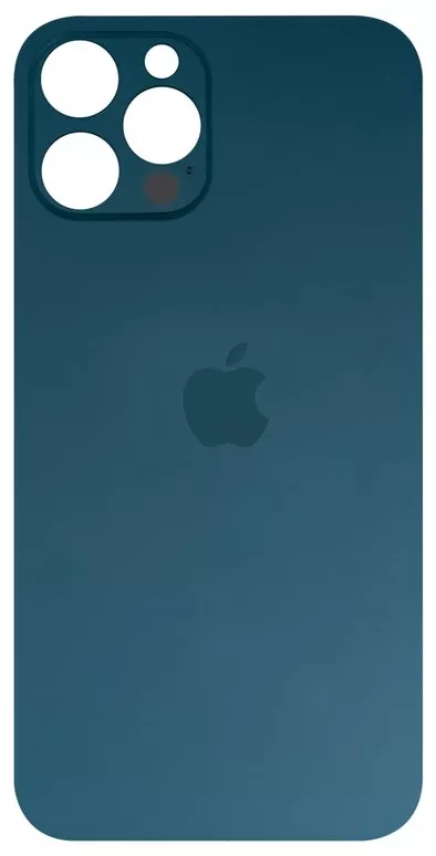 Back glass of the Apple iPhone 12 Pro Max Pacific Blue case