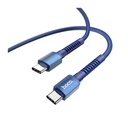Кабель Hoco X71 Type-C - Type-C 3A 60W PD 1m синій