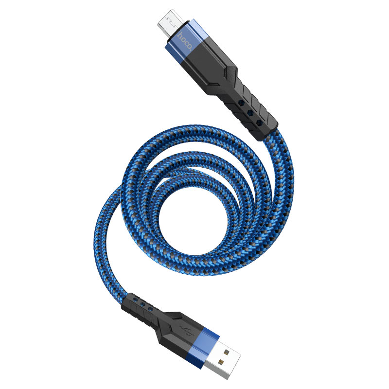 USB cable Hoco U110 Micro 2.4A 1.2m blue