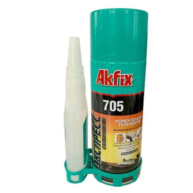 Клей гель Akfix 705 з активатором, 50гр + 200гр (132844)
